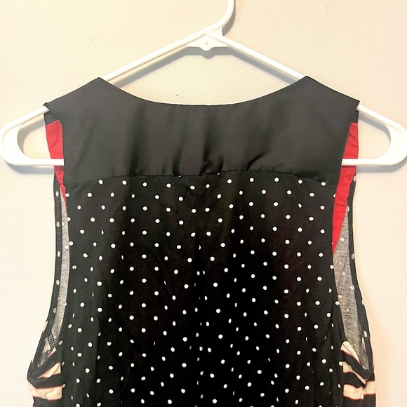 🍭 3/$30 Anthropologie colorful embroidered top stripes & polka dot print - Picture 14 of 15